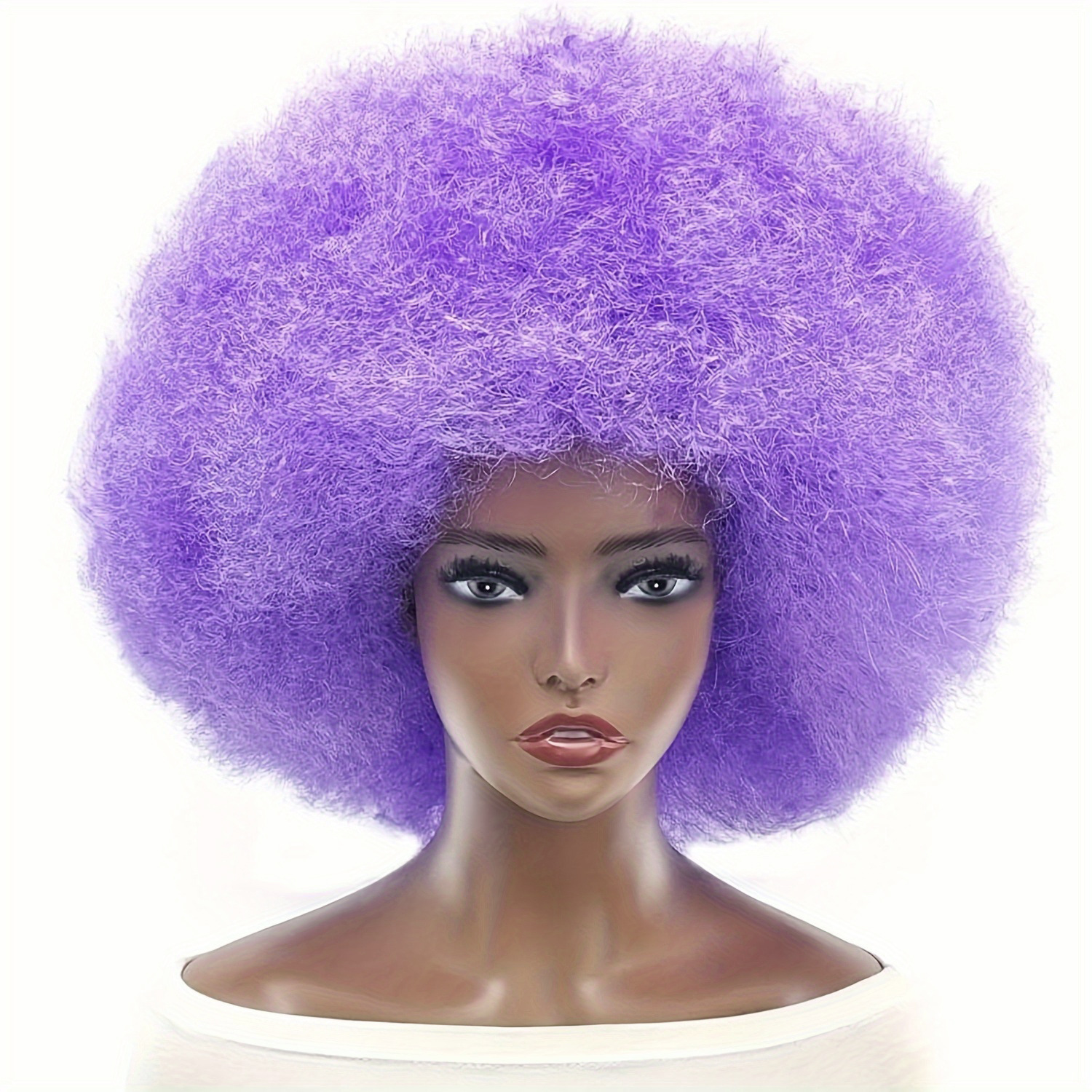 Mu Fei super explosión cabeza payaso fan peluca cubierta peluca esponjosa decoración cosplay peluca de baile