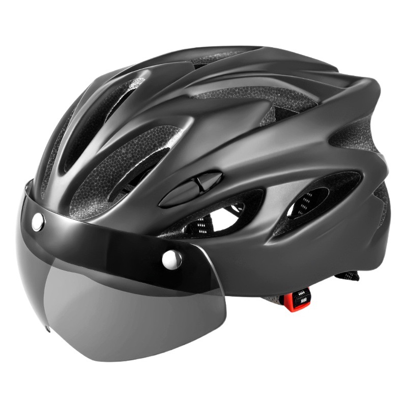 Casco de bicicleta de montaña de verano de los hombres bicicleta de carretera gafas de succión magnética casco de equitación con luz trasera sombrero de seguridad equipo