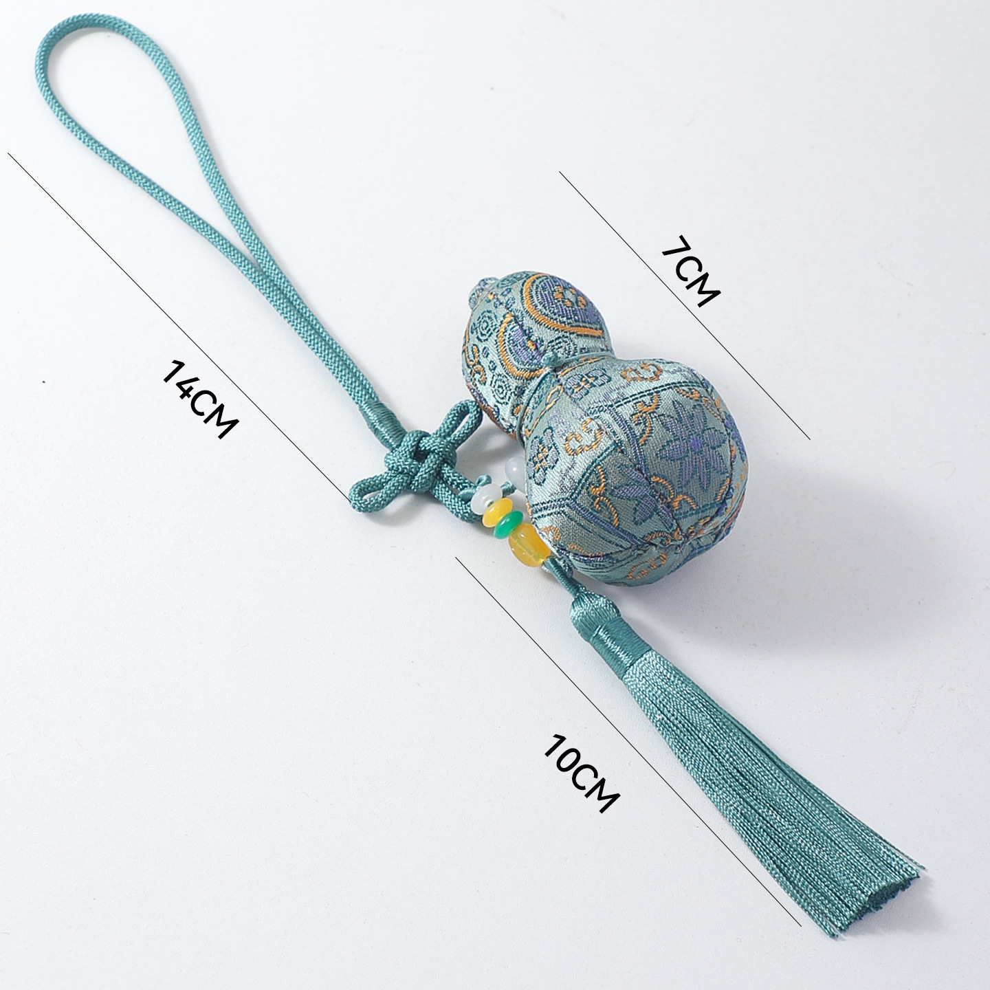 Colgante de siete colores de cordier de Año Nuevo colgante de bordilla de canciones de flores colgante DIY decoración floral