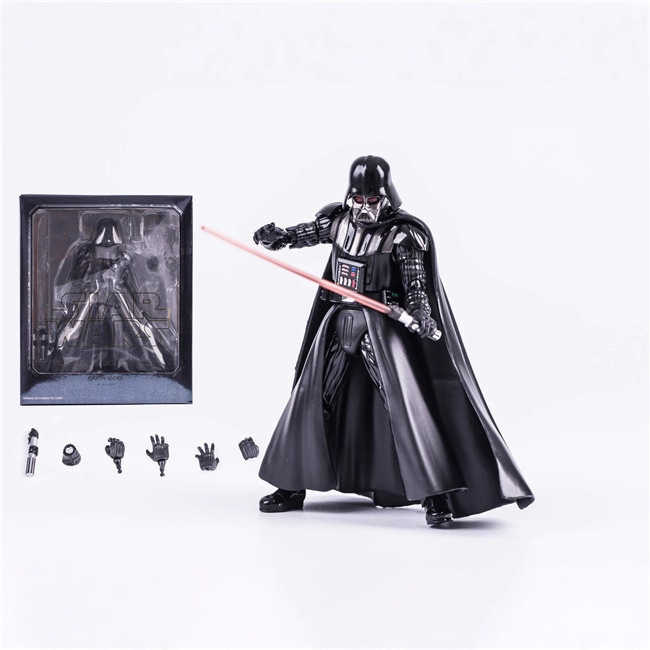 Animación especial mano fuerza despertar Darth Samurai negro modelo de muñeca móvil mayorista