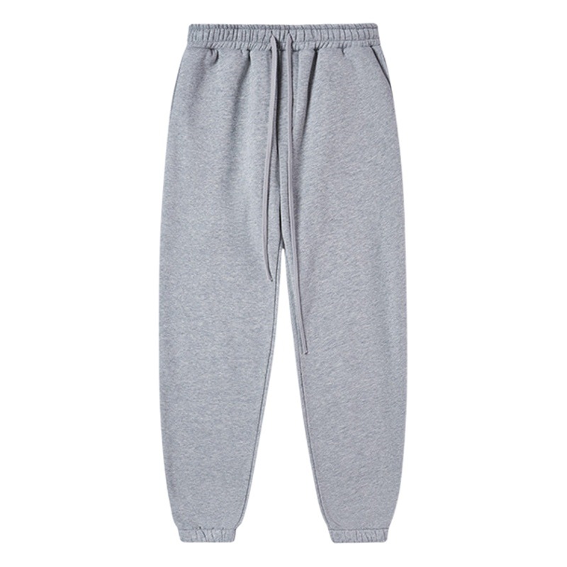 Ropa de hombre RFSD | 2023 Otoño e Invierno color sólido pantalones casuales forrados de lana marca de moda hip hop traje hiphop pantalones atados al tobillo hombres