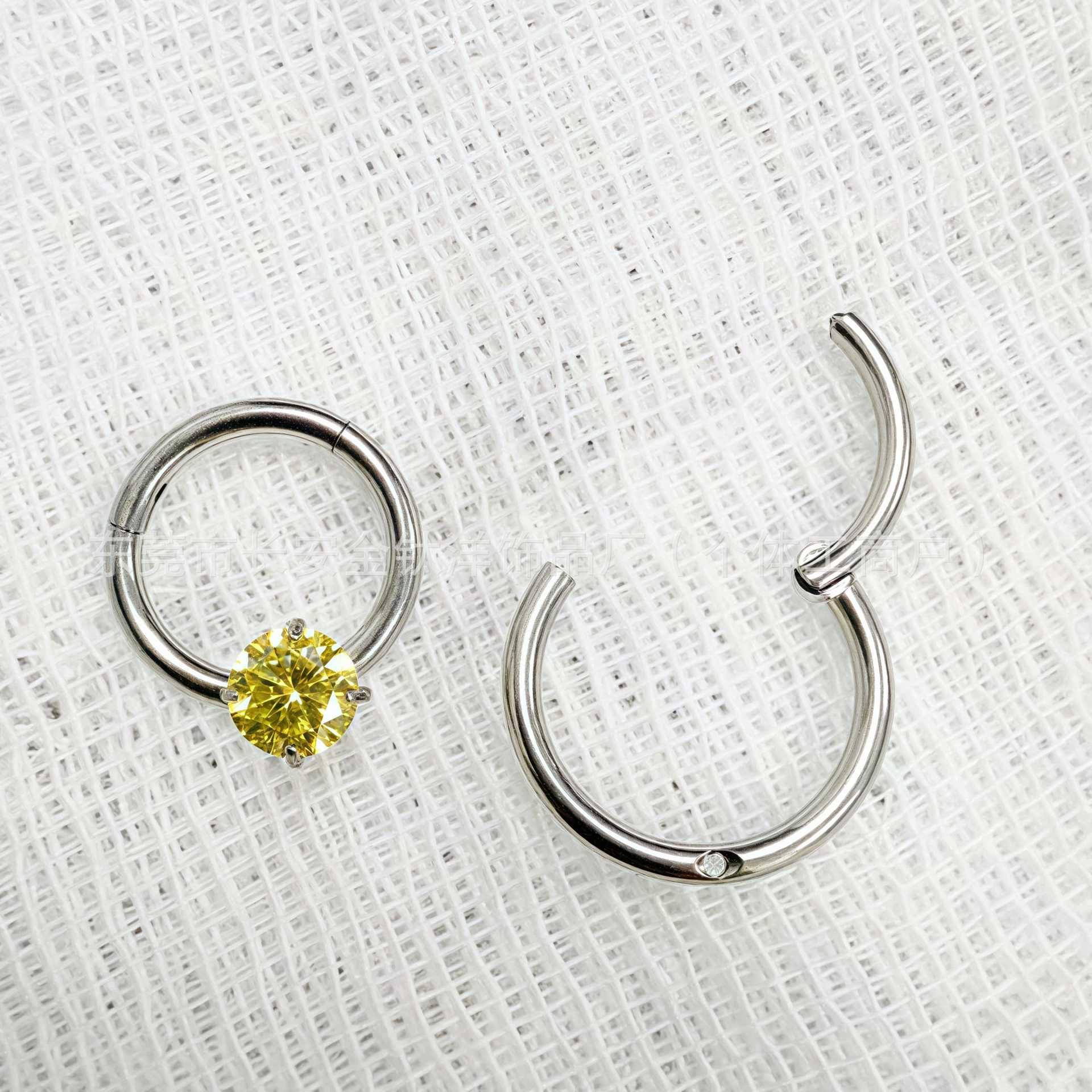 G23 Titanium Side Top Closed Ring Earrings Seamless Ring Lip Ring Nose Ring Earrings Piercing Jewelry detail image 7