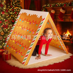 �羳��ƷGingerbread House Tent�}�Q�^ҹ���������ɫ�Α���