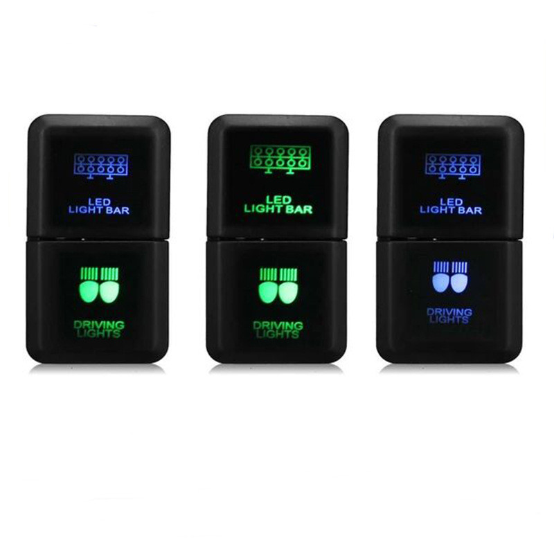 适用于旧丰田两键两档开关 预留孔改装双按键开关 原位孔按键开关