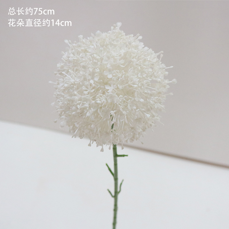 Material de flor de boda blanco brumoso artificial Misty Wedding Hall decoración camino plomo arreglo de flores techo flor artificial Flor de plástico