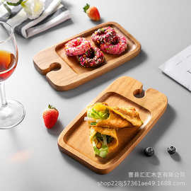 相思木托盘实木收纳食物蛋糕托盘日式简约红酒杯架糕点茶盘水果盘