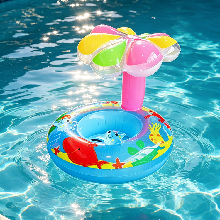 Anillo de natación infláble para niños pequeños barcos de agua para bebés embarcaciones de agua engrosado PVC asiento de niños PVC ecológico image 47