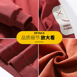 Демисезонная модная дышащая цветная толстовка для отдыха, лонгслив с круглым воротником, городской стиль, оверсайз