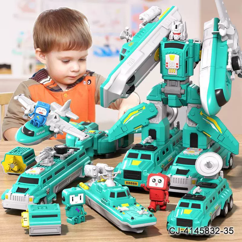 Magnetic constructor, combined toy, transformer, transport, robot, children's set