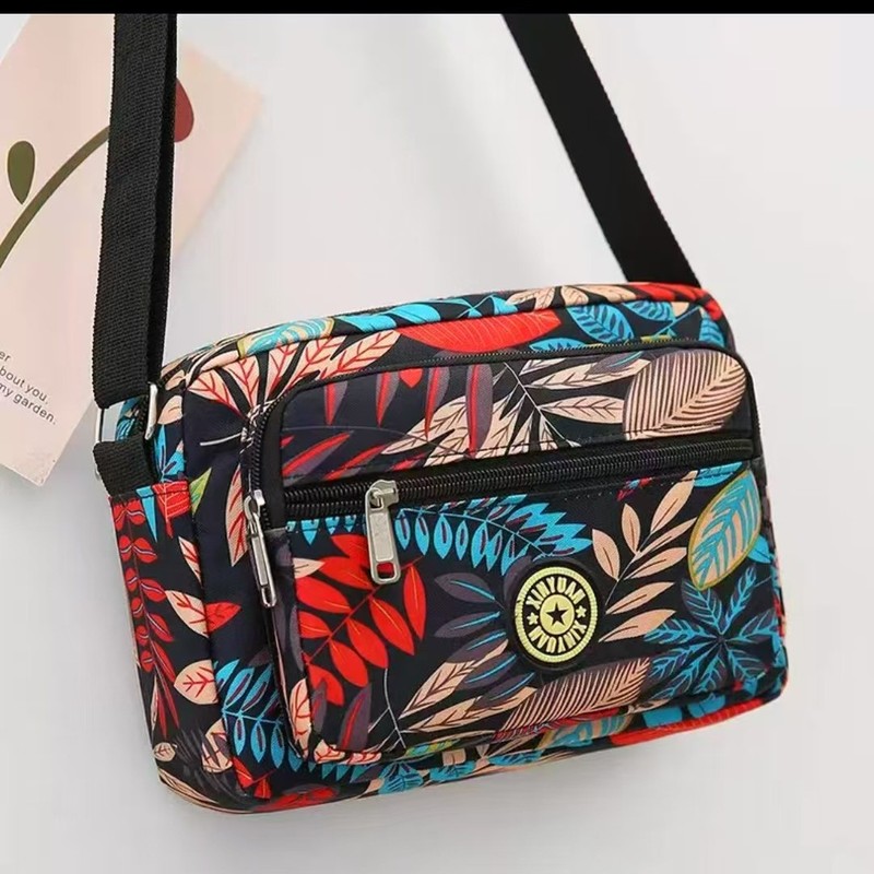 Wholesale Women's Bags, New Floral Fabric Bags, Oxford Cloth Shoulder Crossbody Bags, Practical Middle-Aged Women's Bags, Canvas Street Vendor Bags