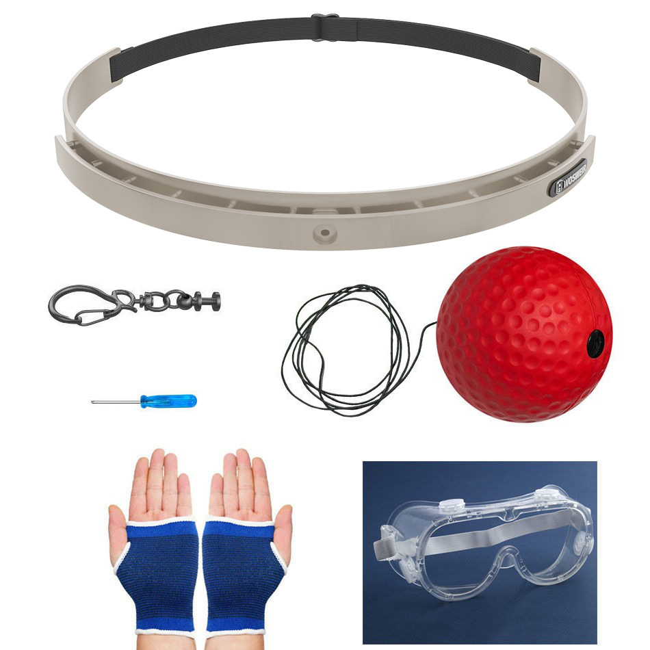 Bola de reacción de boxeo montada en la cabeza Descompresión para niños Bola de ventilación Bola de velocidad mágica Entrenamiento de habilidades para adultos Sala de fitness