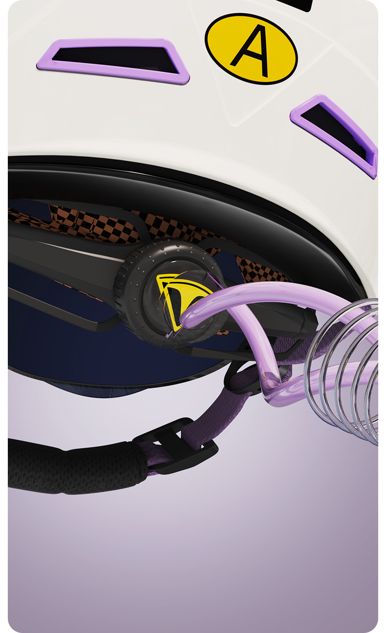 Cable Helmet for Electric Vehicles for Girls, No Hair Pressure, Universal for All Seasons, 3C Certified, Winter Warm and Cute Safety Helmet