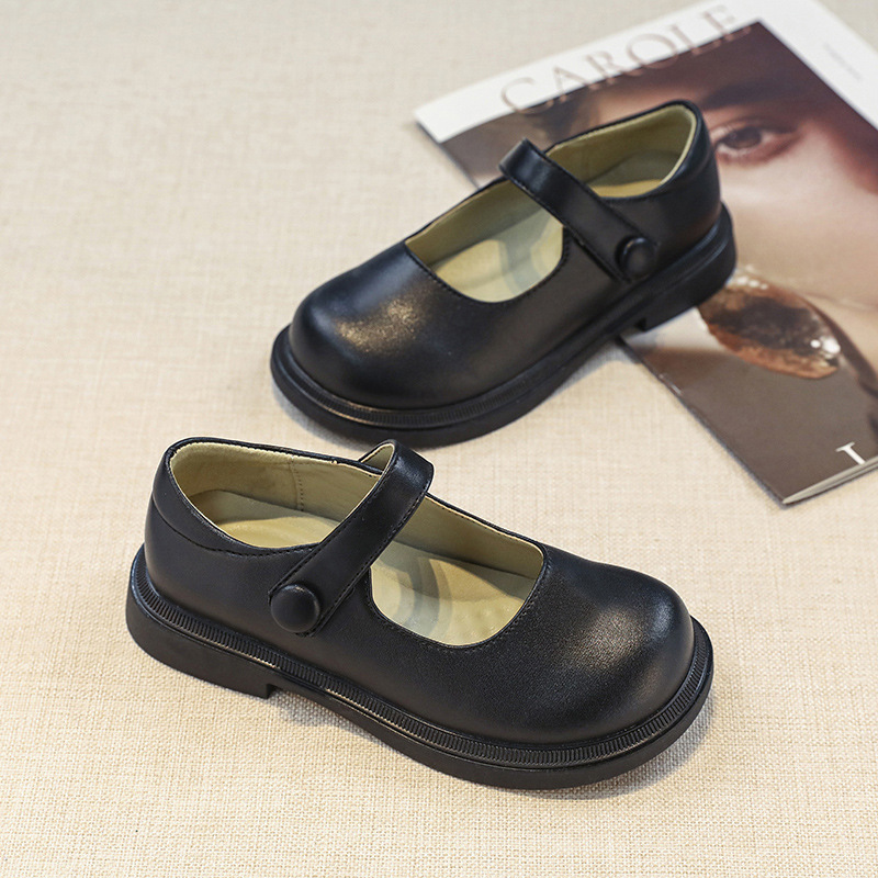 巴拉巴拉女童公主鞋大童皮鞋演出黑色单鞋女童鞋夏玛丽珍安特踏步