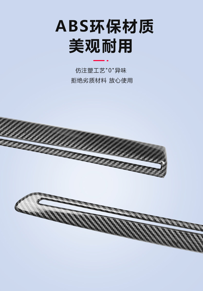 Suitable for the Six-Seater Version of the New Tesla Model Y/Yl Door Trim Strip Decorative Panel Sticker Interior Accessories