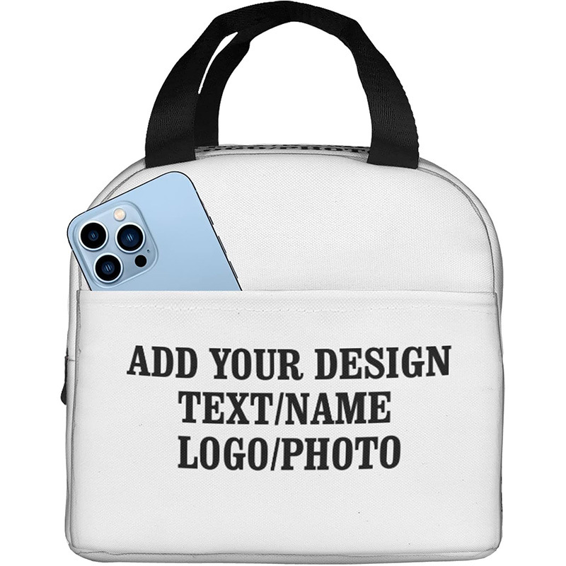 Cross-Border New Product for the Beginning of School Season, Student Insulated Meal Bag, Game Pattern Printing, Kidsren's Lightweight DIY Satchel Meal Bag, D-Made