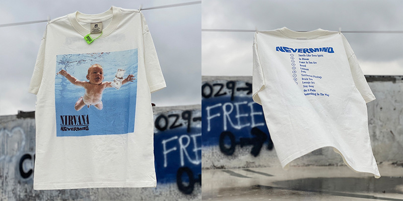 Vintage lavado viejo vintage manga corta marca de moda americana niebla calle suelta VTG casual cuello redondo hombres y mujeres camiseta