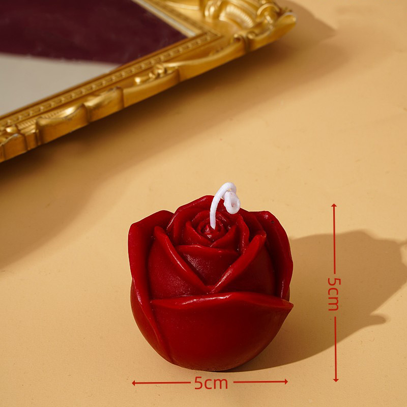 Creativo Día de San Valentín regalo vintage Rosa flor aromaterapia vela creativo Regalo boda aromaterapia hogar pequeños adornos