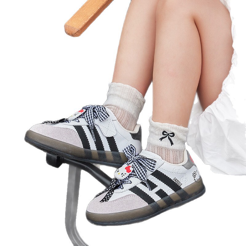 子供用スポーツシューズ 2025 秋の新女の子の靴道徳訓練靴ソフトソール白靴男の子カジュアルスニーカートレンディ|undefined