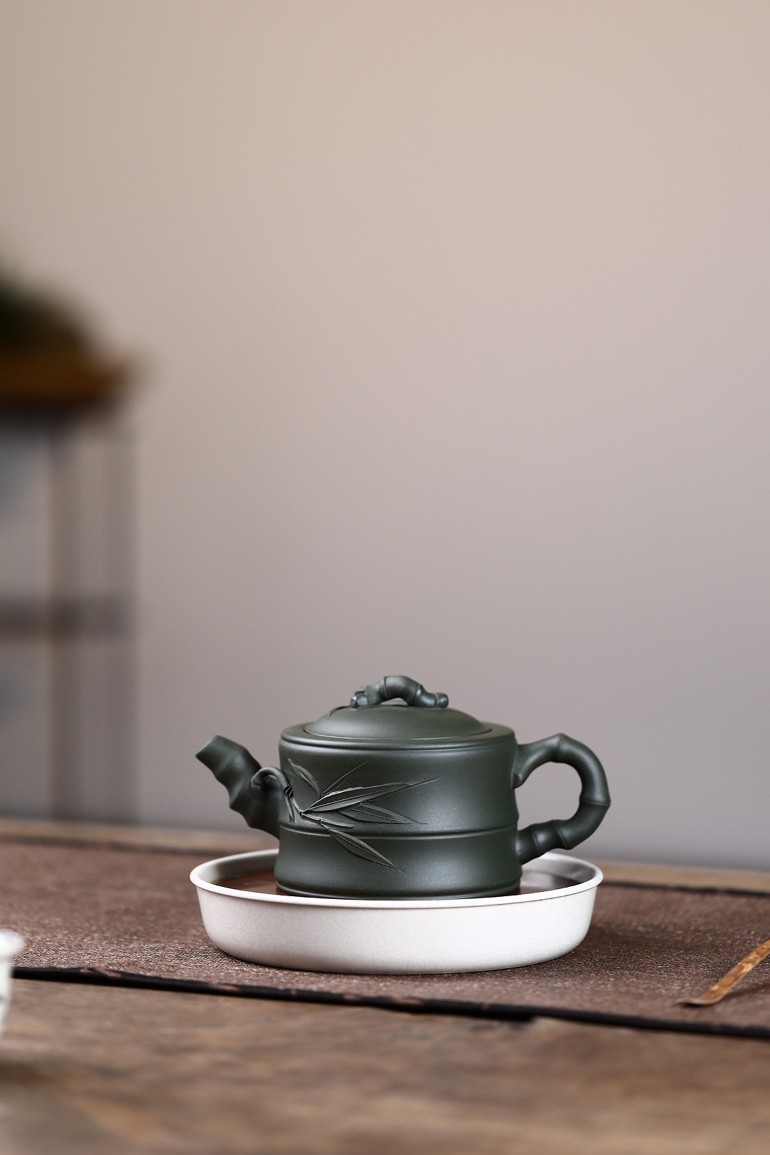 Handmade Green Mud Purple Sand Teapot – Bamboo-Inspired Design 9 O1CN01iZrt1B1wAnJBhmKl4 !!2213306496268 0 cib
