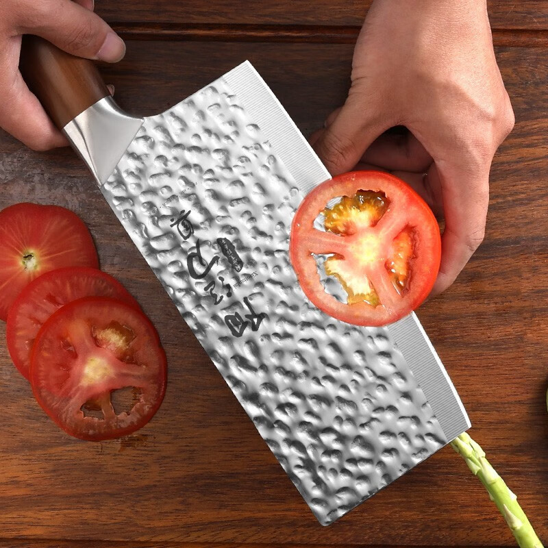 Cuchillo de cocina combinado afilado conjunto de cuchillo multipropósito de tres piezas cuchillo de hueso forjado cuchillo de cocina forjado cuchillo doméstico mango redondo