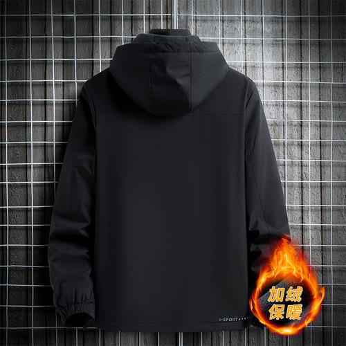 Jackets, cotton-padded jackets, men's jackets, autumn and winter velvet thickened clothes, winter clothes, cotton-padded jackets, warm cotton clothes, dad clothes