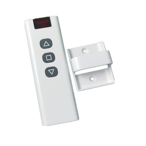 White plastic wireless call button remote base wall-mounted fixed bracket small hook holder transmitter accessory