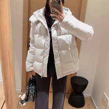 LU家五格系列！三防白鸭绒加厚保暖户外情侣连帽显瘦面包服外套爆