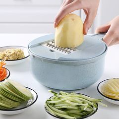 Cross-border kitchen multi-functional vegetable cutter egg white separator shredder household wheat straw grater grater