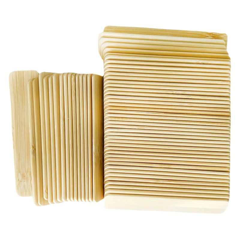 Палочка для мороженого маркировка логотипа Мини-мороженое Знак Плоский знак одноразовая ядерная Детская безопасность плоская бамбуковая палочка