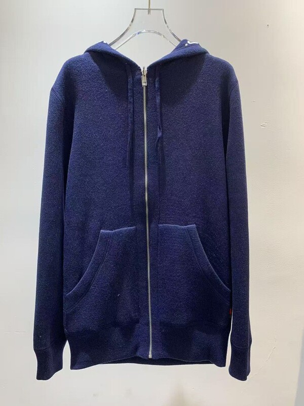 秋冬新款针织开衫连帽外套双面穿羊毛男女同款宽松休闲上衣长袖款|undefined