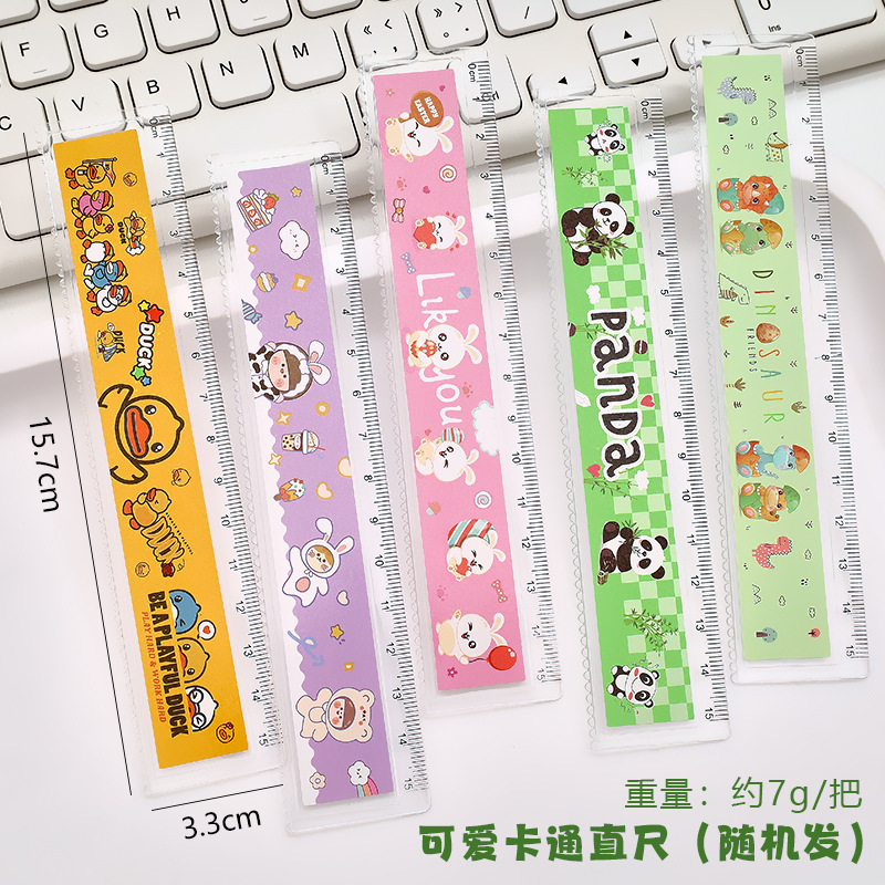 漫画定規高価値 15cm 波プラスチック定規学生かわいい描画測定ツール小さなギフト卸売|undefined
