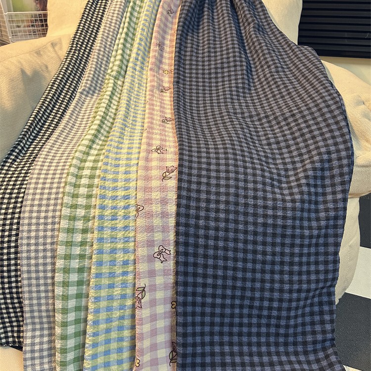 Tall Women's Extended Plaid Pajama Pants, Thin Casual Loose Outdoor Wear Ultra-Long Home Pants