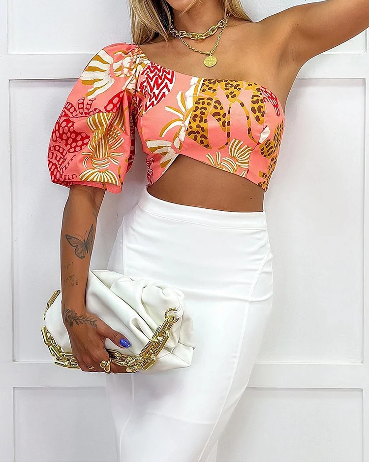 Holiday Daily Beach Women's Vacation Printing Polyester Backless Skirt Sets Skirt Sets display picture 4