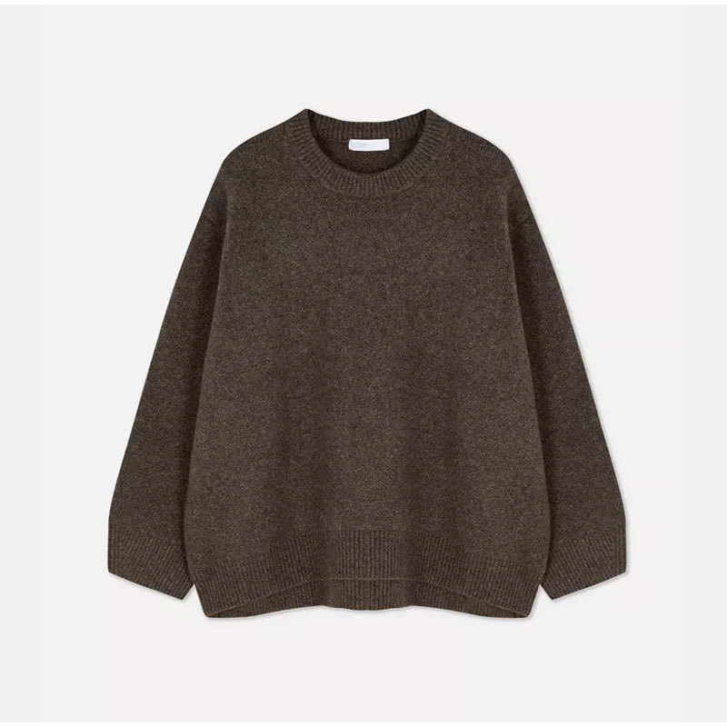 Women's Clothing winter new pink sweet round neck pullover sweater_voghion.com