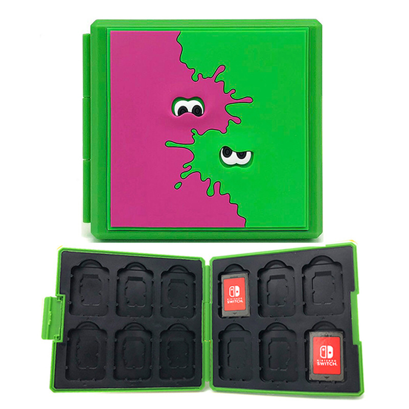 Interruptor de juego caja de cassette NS caja de tarjeta magnética de silicona caja de almacenamiento accesorios OLED caja de tarjeta portátil Lite Accesorios