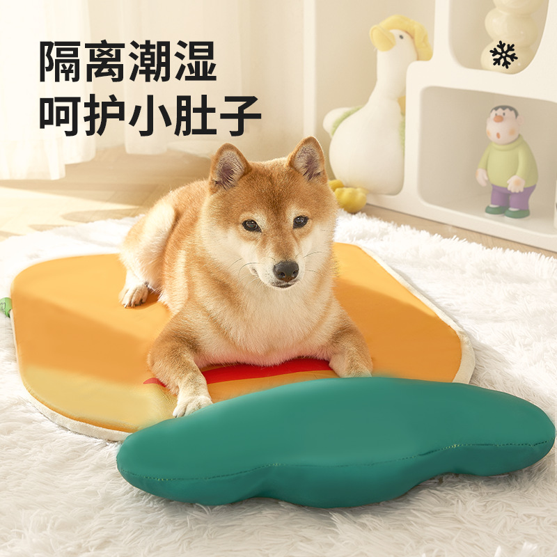 Nueva estera para perros de cuatro estaciones, alfombrilla para gatos, transpirable y a prueba de humedad, alfombrilla para perros con forma de zanahoria, suministros para mascotas personalizados al por mayor