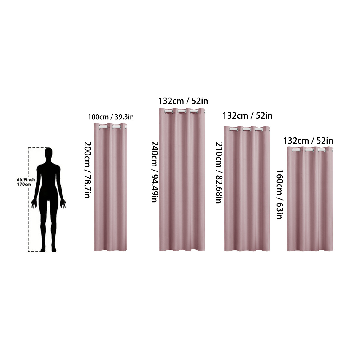Cortinas perforadas transfronterizas conjuntos de cortinas textiles de primavera cortinas de sombreado 2pcs con doble cadena de tela de trilon 1pc