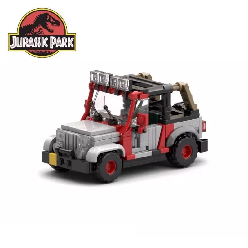Конструктор Lego, игрушка, транспорт, джип, юрский период, маленькие детали