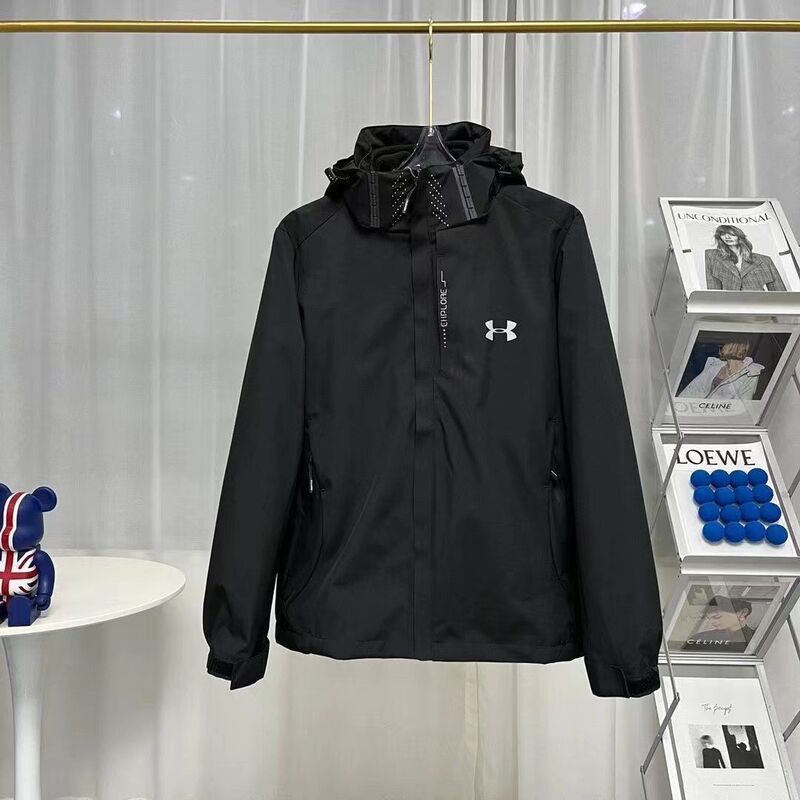 アンマ春秋突撃服男女新型UA防風防水三合一カップル保温ジャケット登山コート|undefined