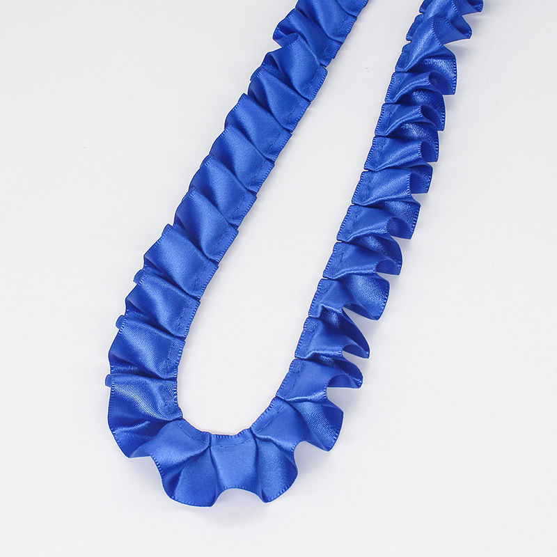 Fabricantes al por mayor de 2.5cm de ancho poliéster único borde de loto plegado cinta DIY accesorios de ropa hecha a mano cinta de encaje decoración image 24