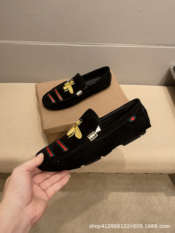 2025 estación europea nuevo Bean zapatos de hombre primavera-verano moda hombre zapatos de zapato transfronterizos zapatos casuales zapatos de conducción de un pie