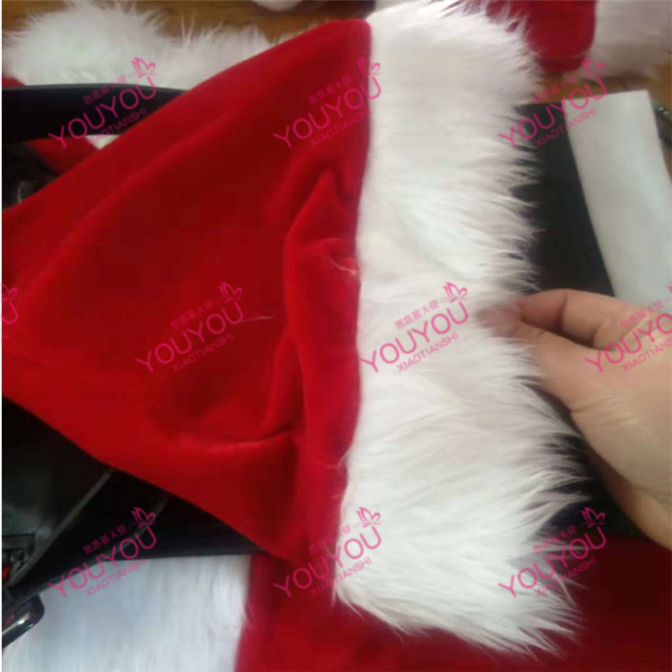 2021 Ropa navideña transfronteriza europea y americana para personas mayores Estilo navideño Ropa de Papá Noel de terciopelo dorado Amazon