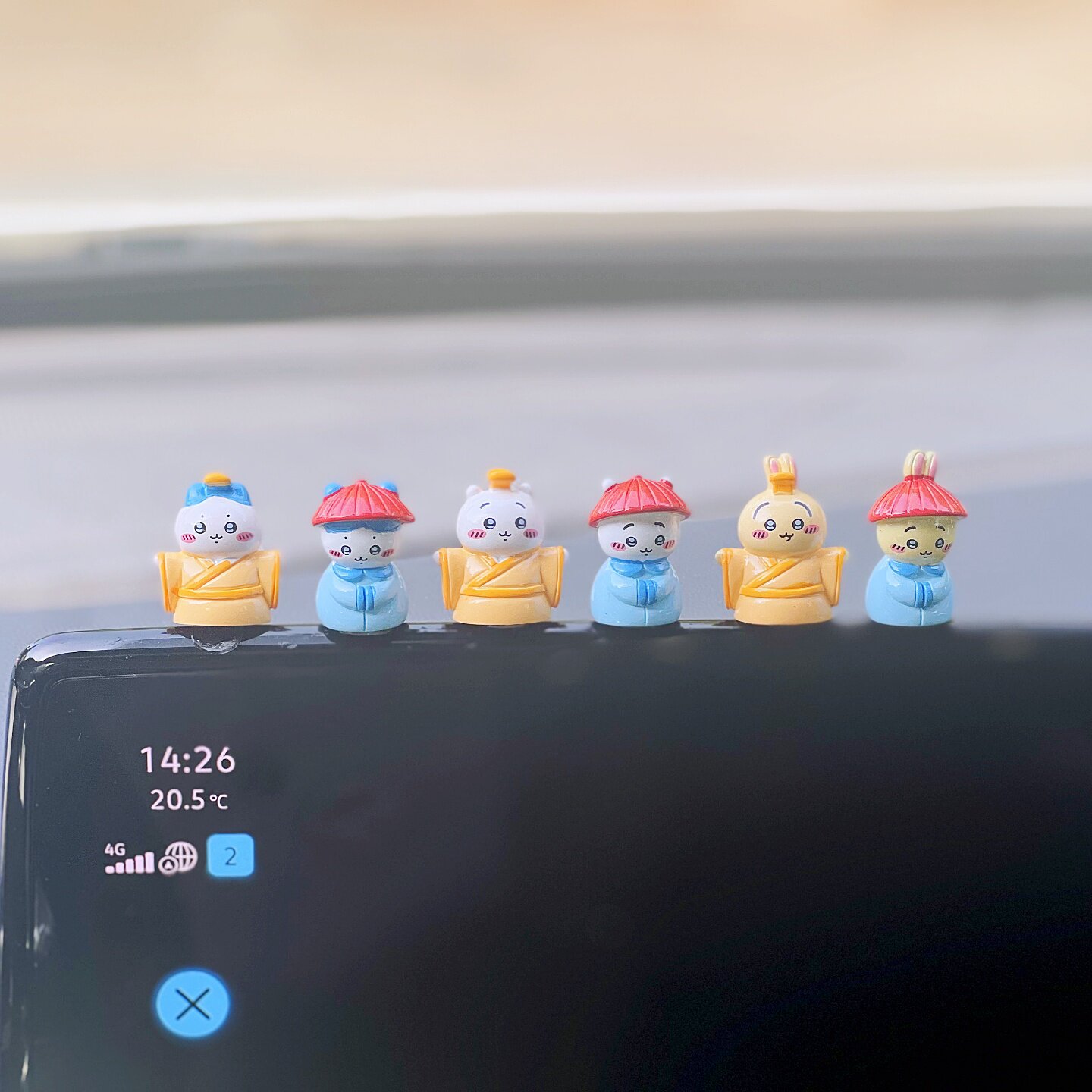 Car ornaments – Katong car decoration Chiikawa - chiikawa-ruler-and-subject-series-full-set-of-6