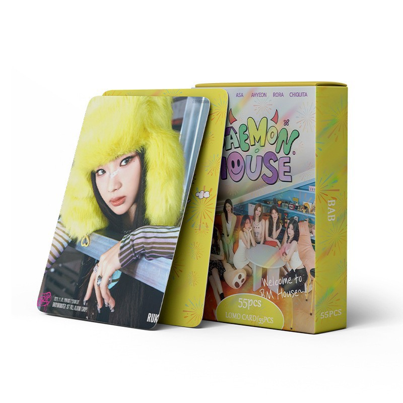 Cadena total, una gran cantidad de stock, 55 hojas de tinta BT SK IVE ATEEZ KPOP, estrellas coreanas alrededor de LOMO
