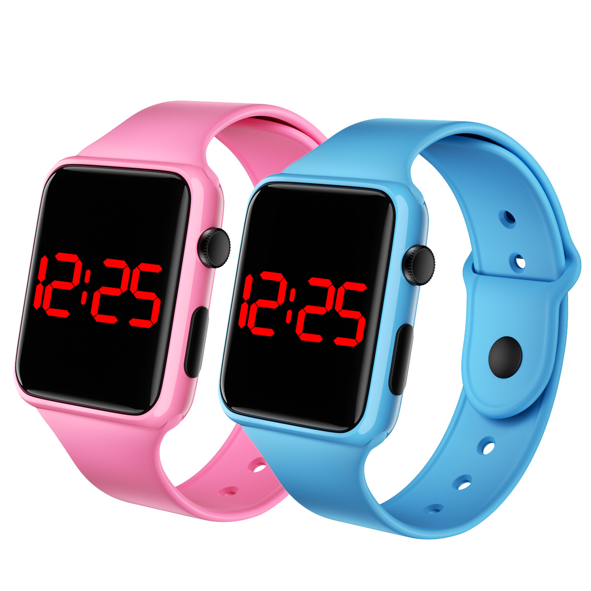 Reloj electrónico LED cuadrado, pulsera deportiva para estudiantes, venta al por mayor