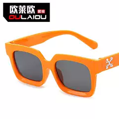 European and American Fashion Cool Thick Edge Glasses Frame Internet Popular Personality UV Protection Sunglasses Square Retro