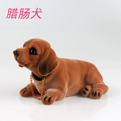 Car ornaments | cartoon cute car decoration - dachshund