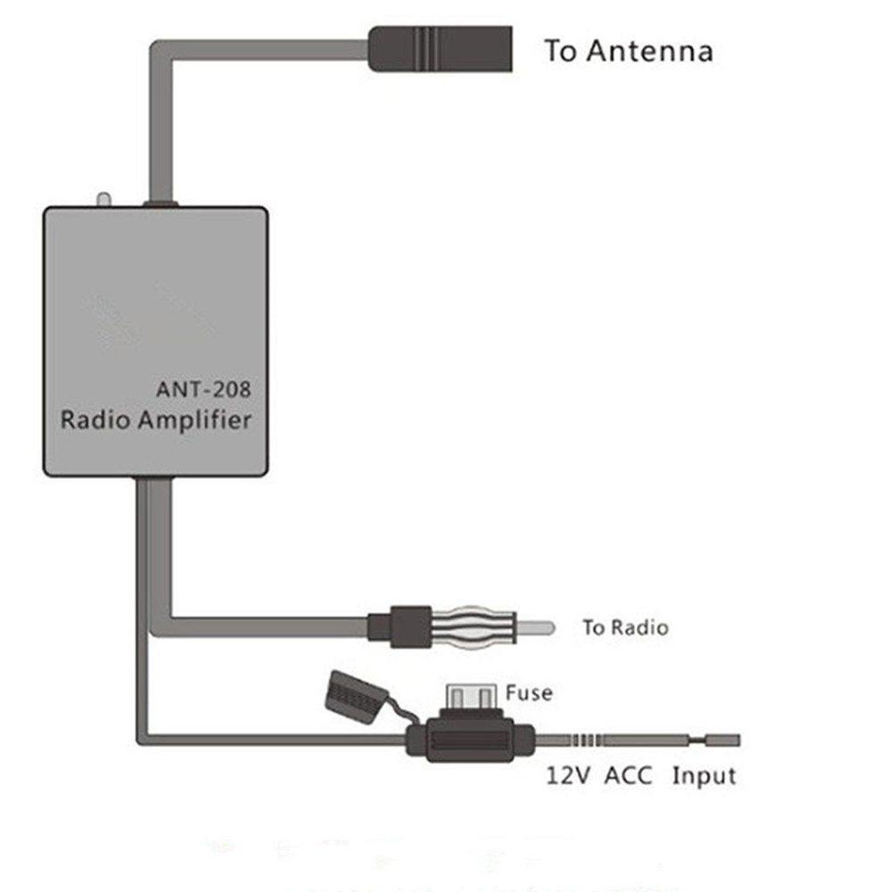 Cross-Border Car Radio Antenna Fm Signal Amplifier Car Radio Fm-Ant208 Antenna Wholesale