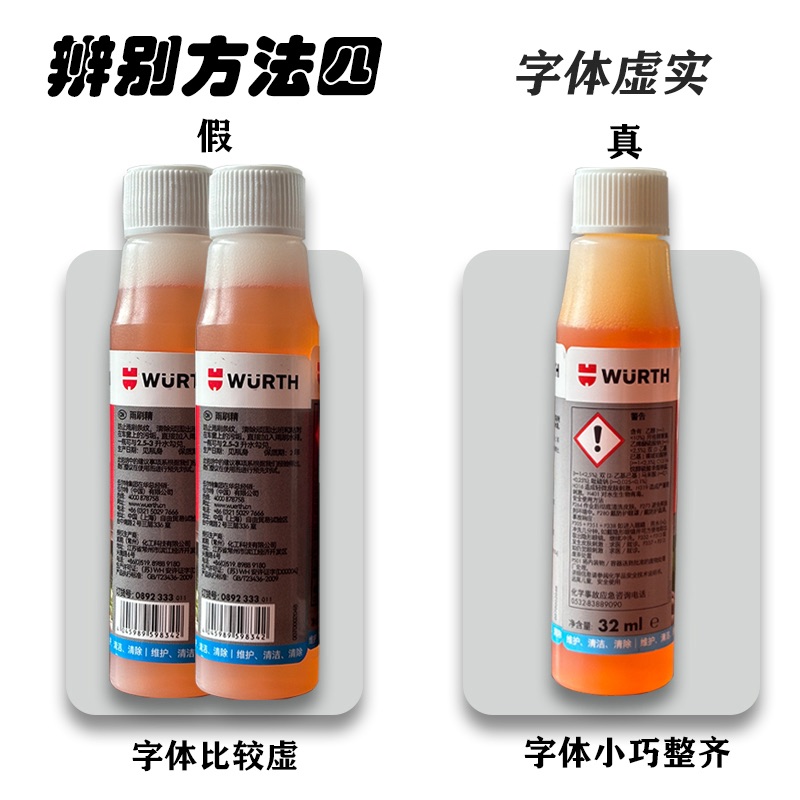Würth Glass Water Concentrated Wiper Fine Scraping to Remove Oil Film, Remove Insect Spots, Antifreeze, Winter All-Season Cleaning Agent