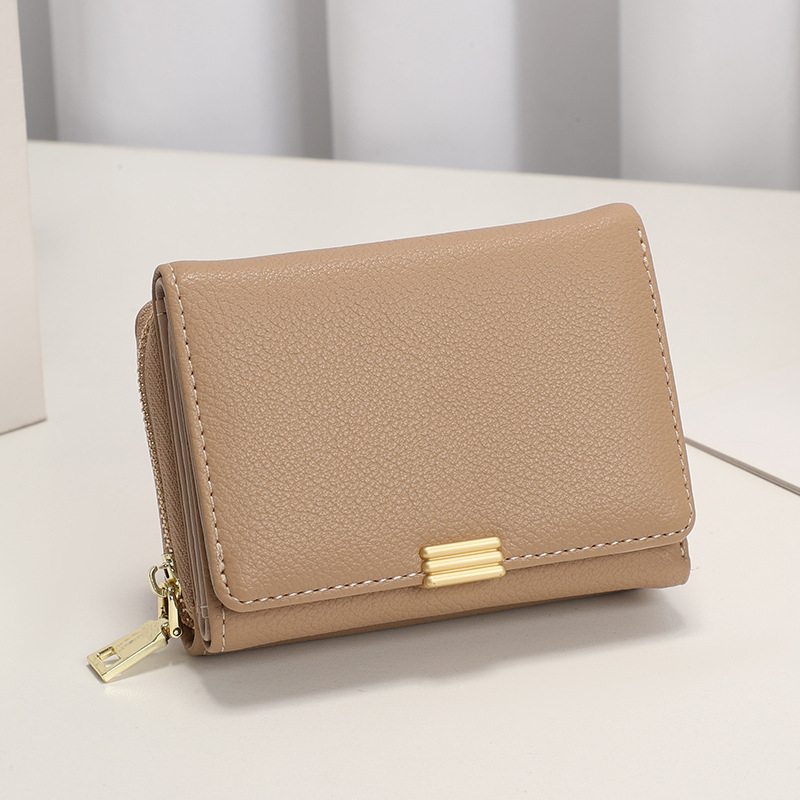 Bolso de mano de mujer nuevo estilo multi-tarjeta en nicho de viento monedero de mujer de color sólido mayorista monedero de mujer sensación alta